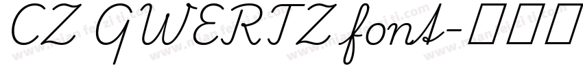CZ QWERTZ font字体转换